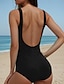 cheap One-piece swimsuits-Women&#039;s Swimwear One Piece Swimsuit Leopard Beach Wear Summer Bathing Suits
