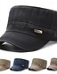 ieftine Pălării Bărbați-Bărbați Unisex Bască Flat Șapcă de baseball Cap militar Pălărie de cadet Negru Bleumarin Poliester Epocă Modă Casual Stradă Zilnic Simplu Ajustabile Respirabil
