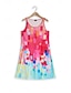 voordelige Jurken met print-Dames Tank-jurk Ombre Afdrukken U-hals Mini-jurk Mouwloos Zomer
