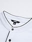 voordelige klassieke polo-Voor heren POLO Shirt Golfshirt Straat Casual Opstaand Korte mouw Modieus Basic Effen Klassiek Zomer Normale pasvorm Marine Zwart Wit Rood POLO Shirt