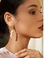 levne Doplňky pro ženy-Dámské Visací náušnice Zlatá Mosaz Perly Elegantní