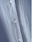 cheap White Casual Dresses-Women&#039;s White Dress Shirt Dress Cotton Linen Dress Midi Dress Office Vacation Linen Basic Casual Shirt Collar Button Long Sleeve Summer Spring Loose Fit Plain