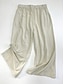abordables Pantalones de mujer-Mujer Pantalones Talla Grande Mezcla de Algodón Longitud total Albaricoque Todas las Temporadas