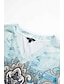olcso Mintás ruhák-Női hétköznapi ruha Grafika Törzsi Split Hem V-alakú Maxiruha Boho Vakáció Rövid ujjú Nyár