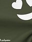 abordables Camisetas gráficas de hombre-cara de corazón moda athleisure camiseta con estampado 3d para hombre camiseta deportes callejeros camiseta al aire libre negro azul verde camisa de manga corta con cuello redondo verano primavera