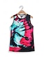 cheap Women&#039;s T-shirts-Women&#039;s Tank Top Tie Dye Vest Pink Sleeveless Crew Neck Vacation Stylish Summer
