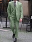 זול חליפות-סגול ירוק חאקי אנשיו של חתונה חליפות אחיד סט 3 חלקים יומי שמלות גזרה מחוייטת שני לחצנים עם חזה יחיד 2024