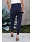 abordables Pantalon droit-Femme Pantalon Pantalon jogging Mode Cheville Plein Poches latérales Respirabilité Confortable Micro-élastique Casual Quotidien Noir Rose Claire bleu marine Vert Printemps été Standard