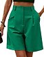 ieftine Bermude-Pentru femei Pantaloni Scurți Casul Zilnic Lungimea genunchiului Simplu Buzunare laterale Respirabilitate Comfortabil Micro-elastic Sfârșit de săptămână Cămilă Verde Bej Gri Vară Fit regulat