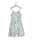 Χαμηλού Κόστους Print Φορέματα-Γυναικεία Καθημερινό φόρεμα Σλιπ Φόρεμα Φλοράλ Φύλλο Στάμπα Τιράντες Μίνι φόρεμα Διακοπές Αμάνικο Καλοκαίρι