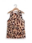 cheap Tank Tops &amp; Camis-Women&#039;s Tank Top Vest Leopard Print Casual Fashion Streetwear Sleeveless Crew Neck Pink Summer