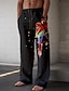 billige Uformelle bukser med trykk for menn-Herre Hawaiisk Pledd / Tern Bukser 3D-utskrift utendørs Ferie Feriereise Sommer Komfortabel form Mikroelastisk