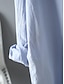 cheap White Casual Dresses-Women&#039;s White Dress Shirt Dress Cotton Linen Dress Midi Dress Office Vacation Linen Basic Casual Shirt Collar Button Long Sleeve Summer Spring Loose Fit Plain