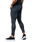 お買い得  カジュアルパンツ-男性用 スーツ ズボン カジュアルパンツ ボタン ポケット 縞 履き心地よい フォーマル パーティー ワーク コットン混 ファッション クラシック ブラック ホワイト マイクロエラスティック