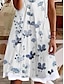 olcso Mintás ruhák-Női Virágos Paisley Nyomtatott V-alakú Mini ruha Napi Randi Rövid ujjú Nyár Tavasz