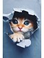 ieftine Tricouri Damă-Pentru femei Tricou 3D cat Animal Imprimeu Zilnic Sfârșit de săptămână Modă Manșon scurt Rotund Alb Vară