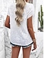 ieftine Bluze simple pentru femei-Cămașă Bluză Pentru femei Negru Alb Portocaliu Simplu Eliminat Stradă Zilnic Modă Rotund Fit regulat S