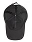 preiswerte Baseballkappe für Herren-Herren Cap Basecap Sonnenhut Kappe Schwarz Weiß Polyester Modisch Brautkleider schlicht Strasse Täglich Glatt Einstellbar Sonnenschutz Atmungsaktiv Schnelltrocknend