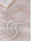 ieftine Accesorii pentru femei-Lănțișoare Coliere Colier Colier stratificat Argintiu Auriu Teak Elegant Modă