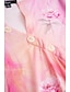 abordables Camisetas de mujer-Mujer Tops de verano Casual Diario Moda Manga Corta cuello partido Rosa Verano