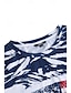 billiga T-shirts för damer-Dam T-shirt USA Landsflagga Mönster Dagligen Helgen Mode Kortärmad Rund hals Marinblå Sommar