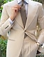 זול חליפות-לבן צהוב בורגנדי אנשיו של חתונה חליפות אחיד סט 2 חלקים אופנתי עסקים גזרה מחוייטת כפתור אחד עם חזה יחיד 2024