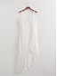 abordables robes unies-robe blanche Robe dentelle Robe casual Femme Mini robe Dentelle Dos Nu Plein Air Vacances Rendez-vous Vêtement de rue Sexy A Bretelles Sans Manches Standard Blanche S M L