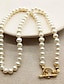 billiga Tillbehör för kvinnor-Dam Kedje Halsband Guld Mässing Mode