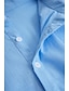 levne Bavlněné lněné košile-Pánské Košile plátěná košile Letní košile Plážová košile Černá Bílá Vodní modrá Dlouhý rukáv Bez vzoru Klopa Jaro léto Ležérní Denní Oblečení