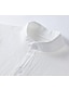 abordables vestidos de algodón y lino de diseño-Mujer Vestido blanco Vestido de Camisa Vestido de lino de algodón Vestido Midi Volante Botón Básico Casual Diario Escote Chino Manga 3/4 Verano Primavera Negro Blanco Plano