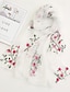 cheap Chiffon Scarves-Women&#039;s Chiffon Scarf Street Daily Date Pink Scarf Floral