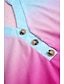 billiga T-shirts för damer-Dam T-shirt Nyans Färggradient Semester Mönster Gul Kortärmad Stylish V-hals Sommar