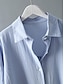 cheap White Casual Dresses-Women&#039;s White Dress Shirt Dress Cotton Linen Dress Midi Dress Office Vacation Linen Basic Casual Shirt Collar Button Long Sleeve Summer Spring Loose Fit Plain