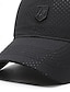 cheap Men&#039;s Hats-Men&#039;s Baseball Cap Sun Hat Trucker Hat Black White Polyester Fashion Casual Street Daily Plain Adjustable Sunscreen Breathable Quick Dry