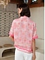 voordelige overhemden, tops en blouses-Casual overhemd met grafische print