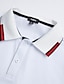 preiswerte klassisches Polo-Herren Poloshirt Golfhemd Casual Sport Kargen Klassisch Kurzarm Modisch Basic Patchwork Taste Sommer Regular Fit Weiß Rosa Rot Marineblau Grün Poloshirt