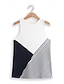 preiswerte Tank-Shirts &amp; kurze Jäckchen für Damen-Damen Tank Top Weste Geometrisch Bedruckt Casual Modisch Strassenmode Ärmellos Rundhalsausschnitt Schwarz Sommer