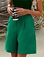 ieftine Bermude-Pentru femei Pantaloni Scurți Casul Zilnic Lungimea genunchiului Simplu Buzunare laterale Respirabilitate Comfortabil Micro-elastic Sfârșit de săptămână Cămilă Verde Bej Gri Vară Fit regulat