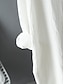 cheap White Casual Dresses-Women&#039;s White Dress Shirt Dress Cotton Linen Dress Midi Dress Office Vacation Linen Basic Casual Shirt Collar Button Long Sleeve Summer Spring Loose Fit Plain