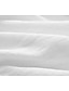 economico abiti semplici-Per donna Vestito bianco Mini abito Pizzo Collage Appuntamento Maxi Linea A A V Manica corta Bianco Colore