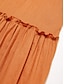 billige uformell kjole-solid maxi slipkjole i lin