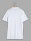 preiswerte Lässige T-Shirts für Herren-Herren T Shirt T-Shirt Glatt V Ausschnitt Urlaub Ausgehen Kurzarm Taste Vordertasche Bekleidung Modisch Designer Basic