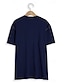 cheap Men&#039;s Casual T-shirts-Men&#039;s Henley Shirt Tee Top Plain Henley Street Vacation Short Sleeves Pocket Clothing Apparel Fashion Designer Basic