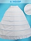 cheap Historical &amp; Vintage Costumes-Hoop Skirt for Women Crinoline Petticoat half Slips Under Skirt for Ball Gown Underskirt for Wedding Bridal Dress Party Victorian Rococo