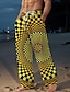 olcso Nyomtatott alkalmi férfi nadrágok-Férfi Hawaii Nadrágok 3D nyomtatás Egyenes szárú nadrág Közepes csípő Elasztikus derékrész húzózsinórral Szabadság Strandok Nyár Tavasz Ősz Laza fit Nem elasztikus