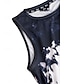 ieftine Bluze &amp; Camisole Damă-Pentru femei Bluză Vestă Cravată Zilnic Vacanță Imprimeu Negru Fără manșon Stilat Stil Nautic Vară