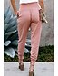 abordables Pantalon droit-Femme Pantalon Pantalon jogging Mode Cheville Plein Poches latérales Respirabilité Confortable Micro-élastique Casual Quotidien Noir Rose Claire bleu marine Vert Printemps été Standard