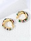 cheap Accessories For Women-Women&#039;s Hoop Earrings Natural stone earrings Brass Gemstone Sterling Silver Bohemia