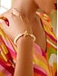 billige Tilbehør til kvinder-Dame Kæde &amp; Lænkearmbånd Guld Messing Perle Elegant Mode