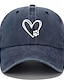 Χαμηλού Κόστους Καπέλο του Μπέιζμπολ-Γυναικεία Καπέλο Καπέλο ηλίου Φορητό Αντιηλιακή Προστασία Αναπνέει Δρόμος Καθημερινά Σαββατοκύριακο Στάμπα Καρδιά